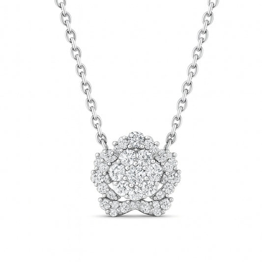 Lesa Moissanite Necklace in 925 Sterling Silver