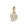 Bibi 0.14ct Initial D Diamond Pendant in 18KT Gold with Natural Diamonds