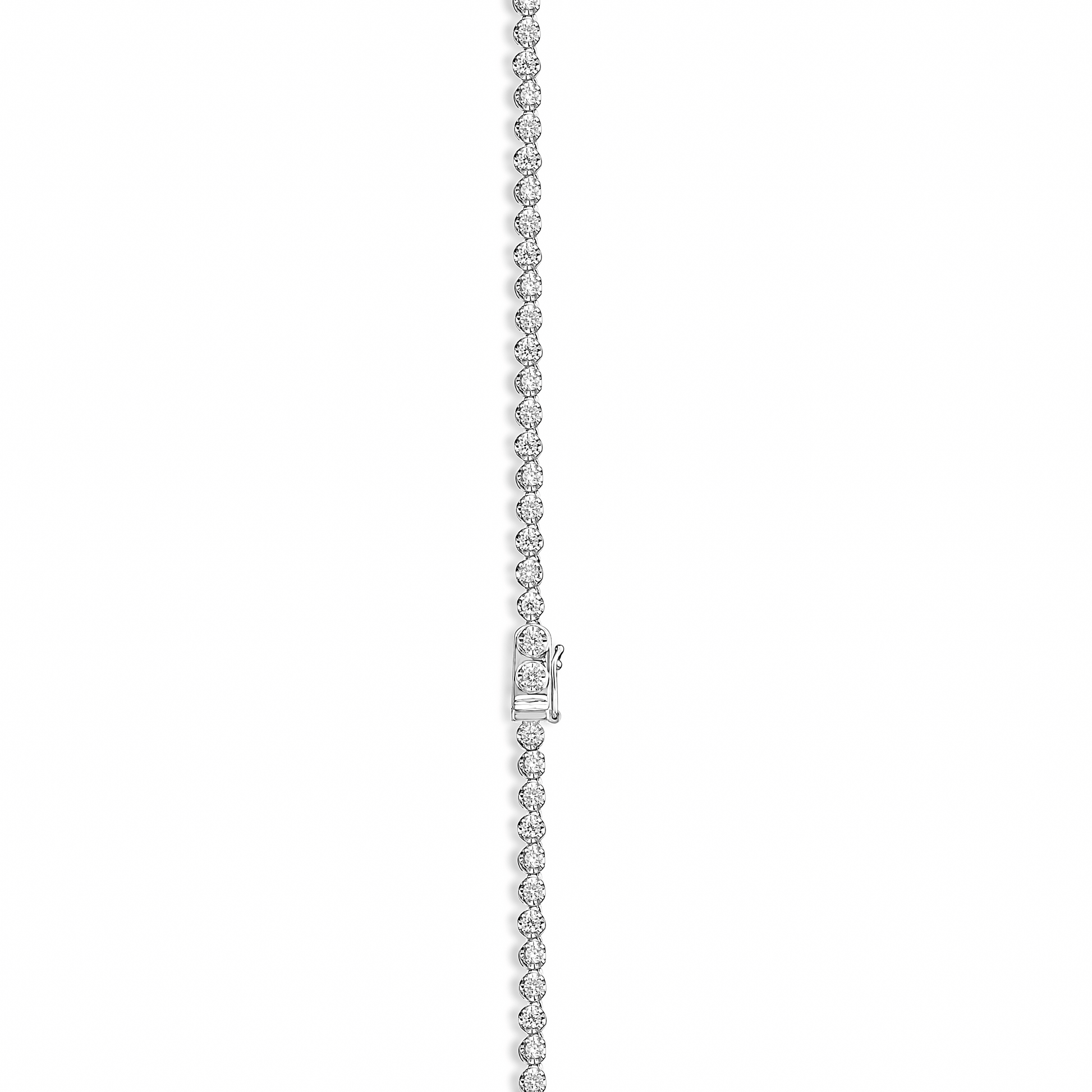 Diamond bracelet on a white background