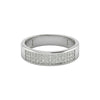 Omoni Pave Natural Diamond Band in 18KT gold with rectangular pavé diamond design