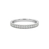 Pearl Milgrain Diamond Band in 10KT gold with milgrain detailing and sparkling diamonds