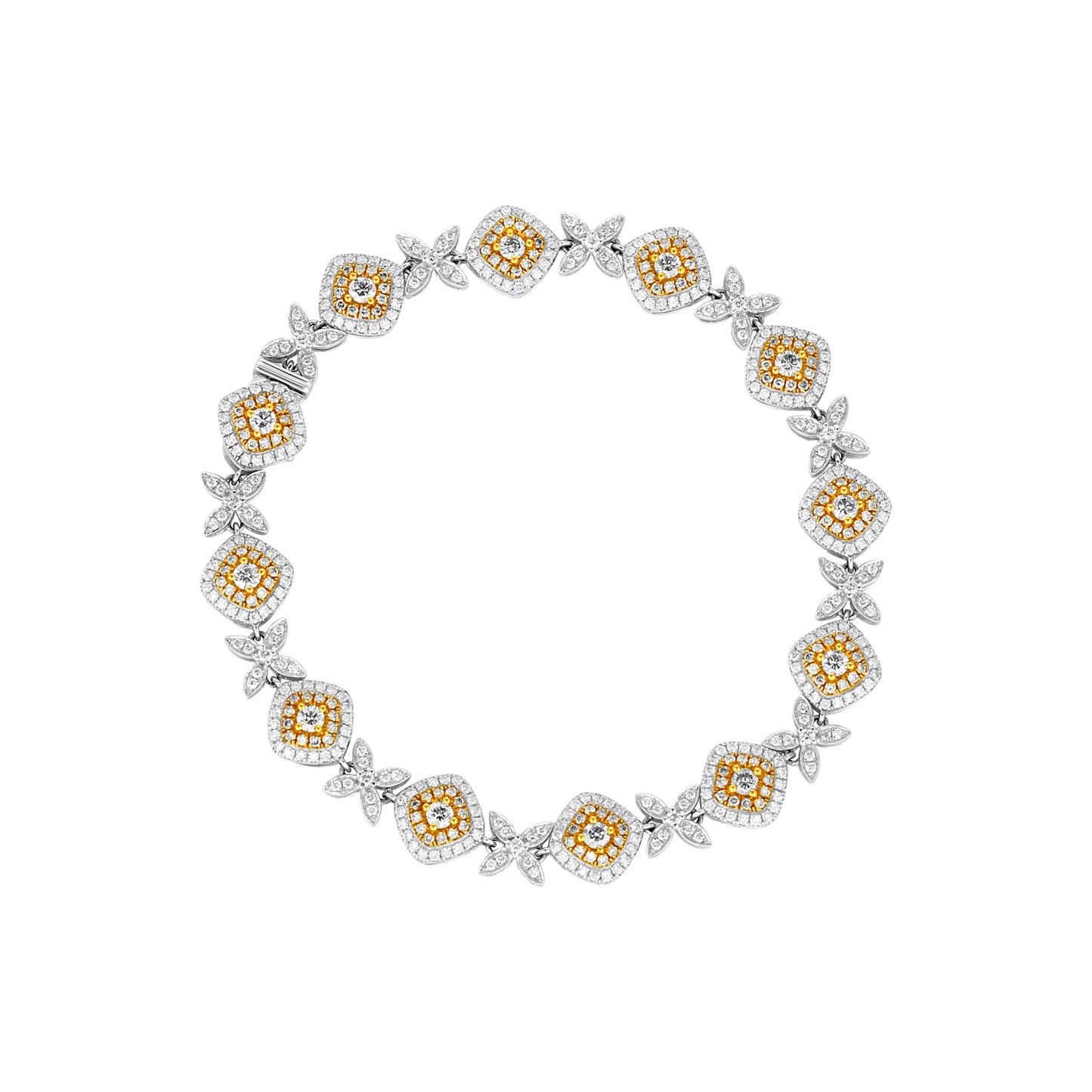 XOXO Natural Diamond Bracelet in 18KT Gold
