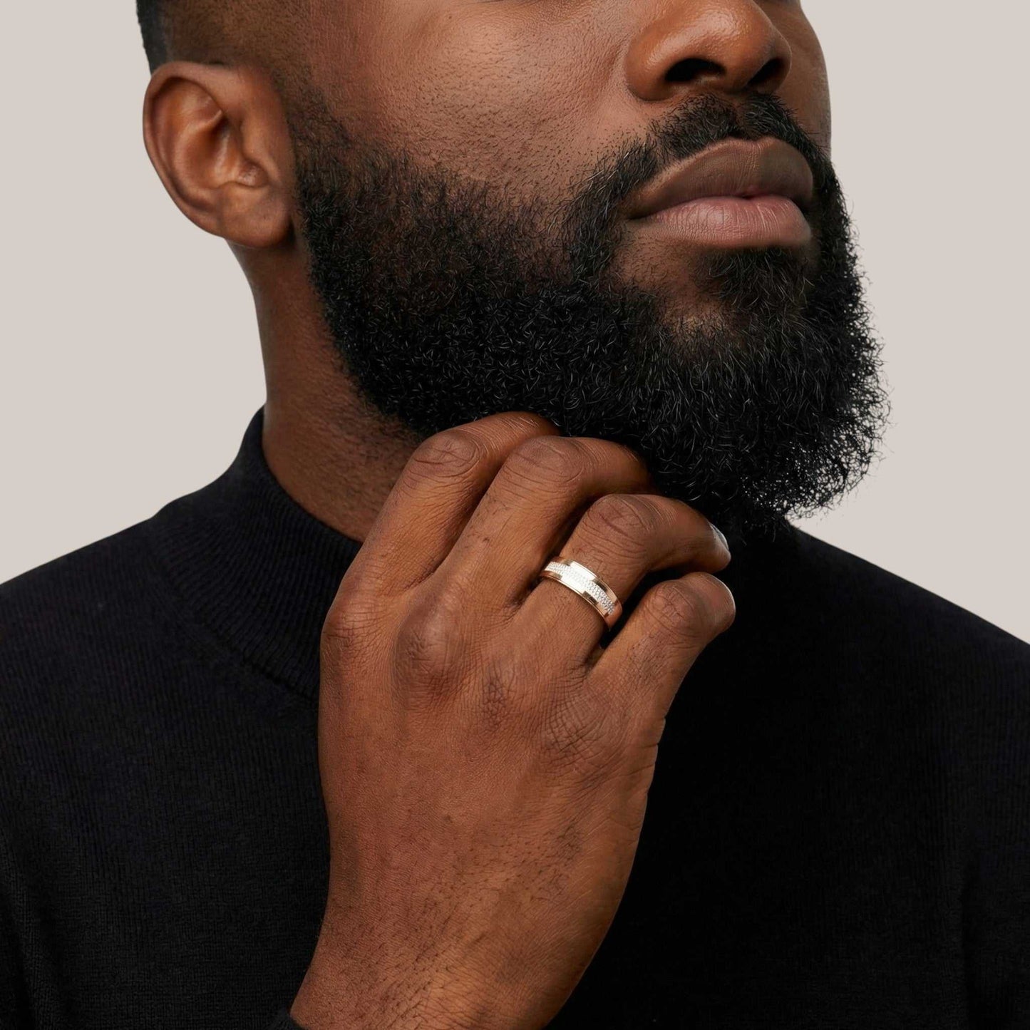 Zion Natural Diamond Band in 18KT Gold