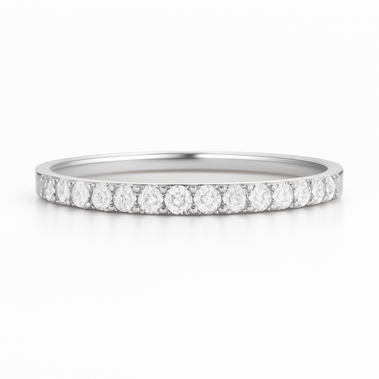 Diamond ring with a white background