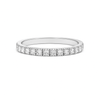 2MM CZ pave band sterling silver ring with cubic zirconia stones