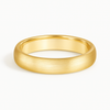 Gold ring on a white background