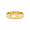 6MM comfort fit band 18KT gold smooth rounded wedding ring