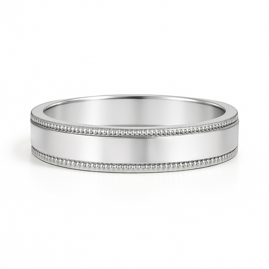 5MM Milgrain Band in 18K Gold