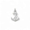 18KT gold anchor pendant jewelry with polished finish and nautical design