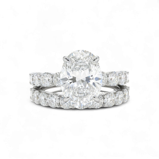 Beatrice CZ Bridal Set in 925 Sterling Silver