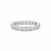 Celine Eternity Moissanite Band in 18KT gold with full circle precision-cut moissanite stones, elegant and timeless design.
