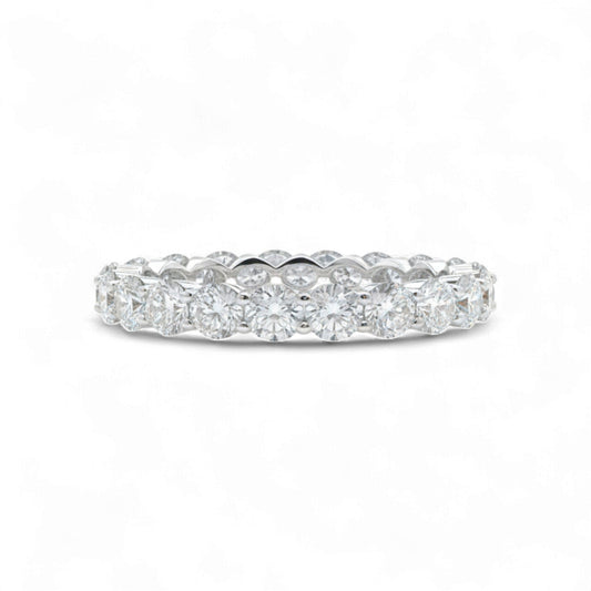 Diamond ring on a white background