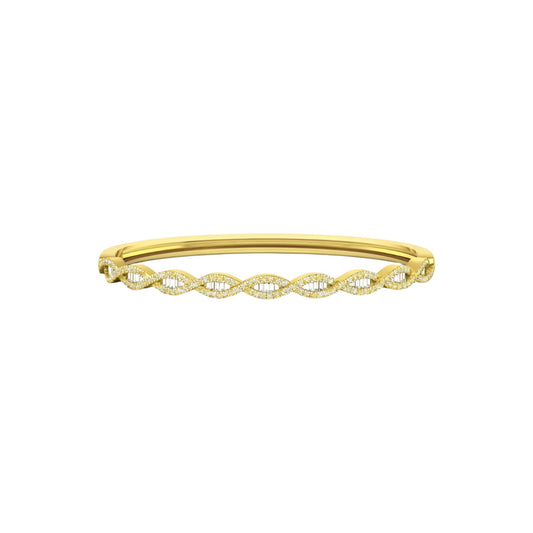 Marise Diamond Bangle Bracelet in 18KT Gold