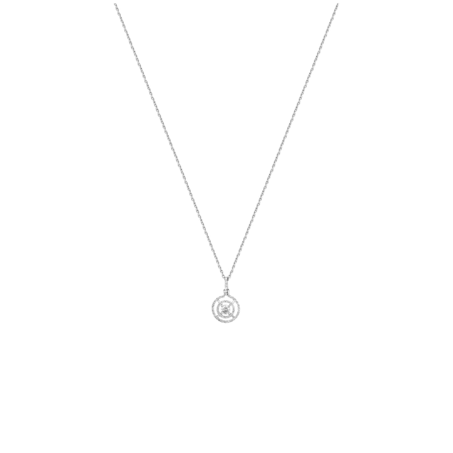 Orbit Natural Diamond Necklace in 18KT Gold