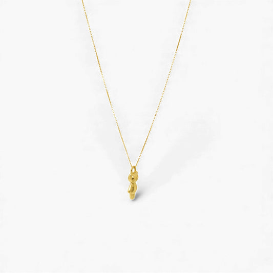 Teddy Bear Pendant Necklace in 18KT Gold