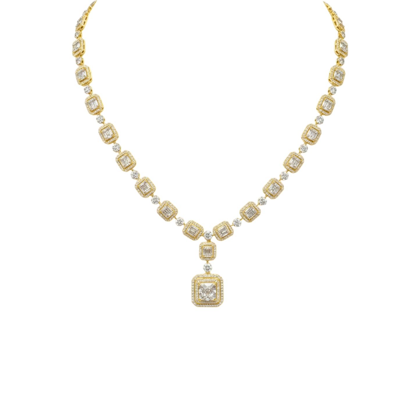 Tiffany Anniversary Natural Diamond Necklace in 18KT Gold