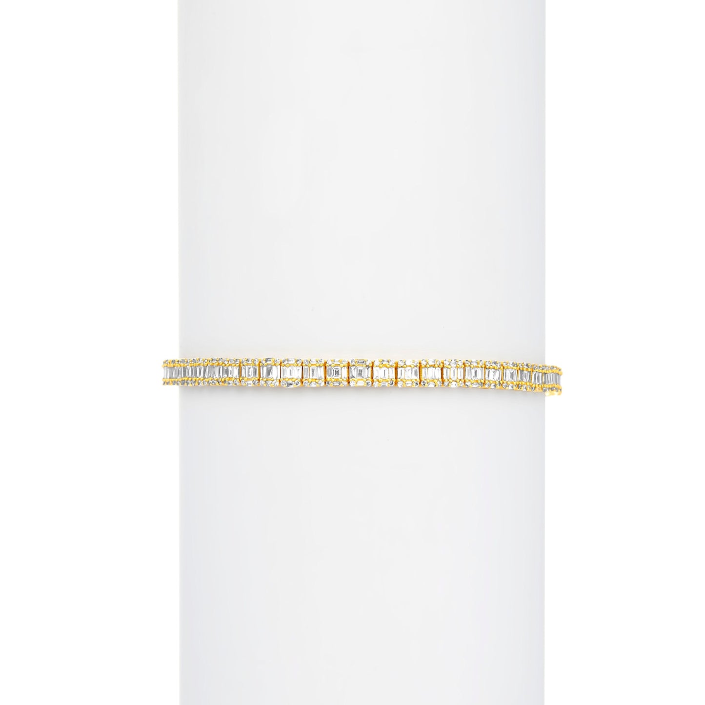 Baguette Cut Diamond Bracelets in 18KT Gold