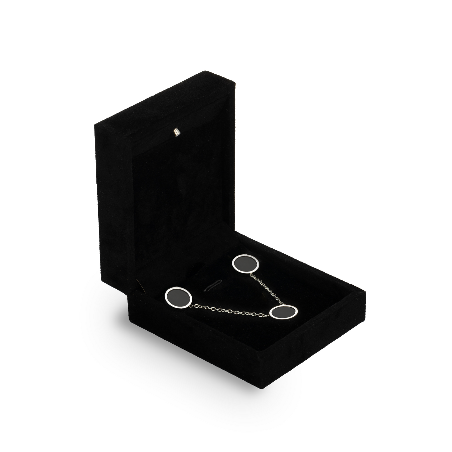 Black Round Hypoallergenic Steel Necklace