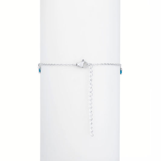 Blue Crown Hypoallergenic Steel Bracelet