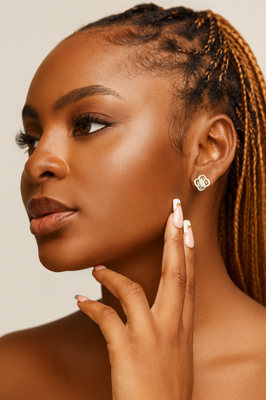 Adorn Moissanite Studs in 925 Sterling Silver