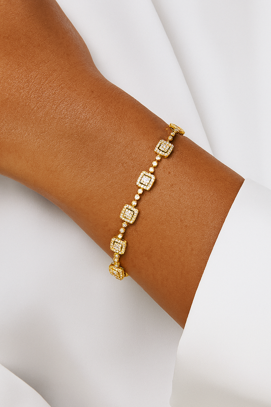 Tiffany Anniversary Diamond Bracelet in 18K Gold