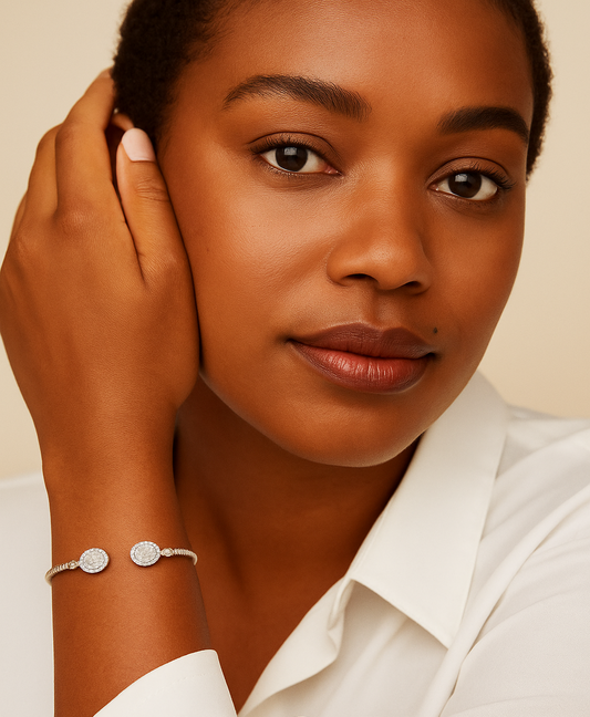 Meena Moissanite Bracelet in 925 Sterling Silver