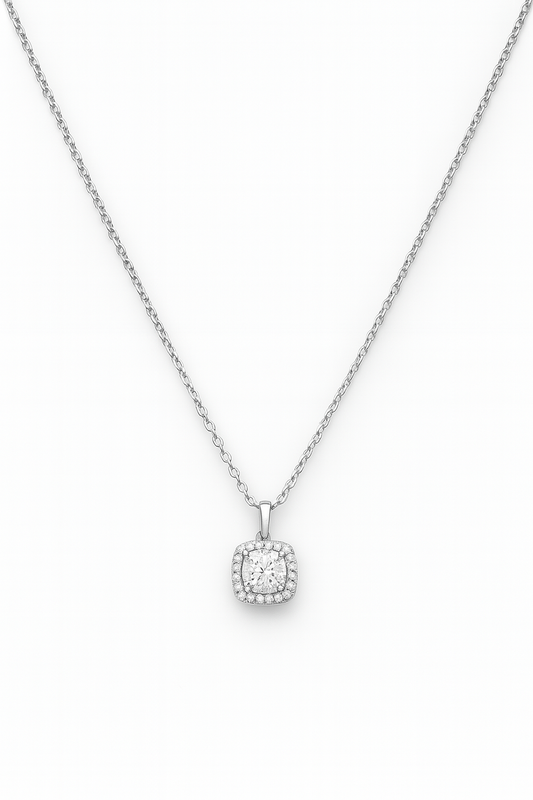 Bijou Moissanite Necklace in 925 Sterling Silver