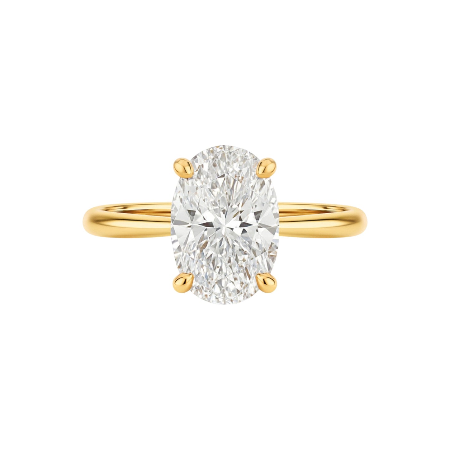 Classic Solitaire Engagement Ring in 18KT Gold