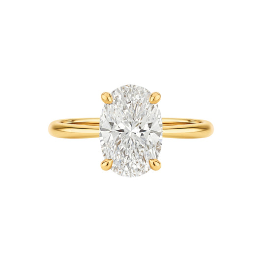 Classic Solitaire Engagement Ring in 18KT Gold