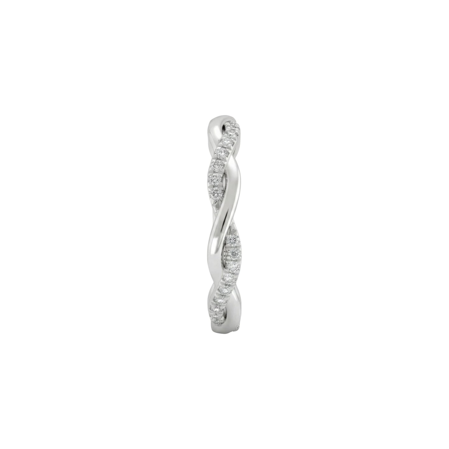 Infinity Knot Natural Diamond Band in 18KT Gold