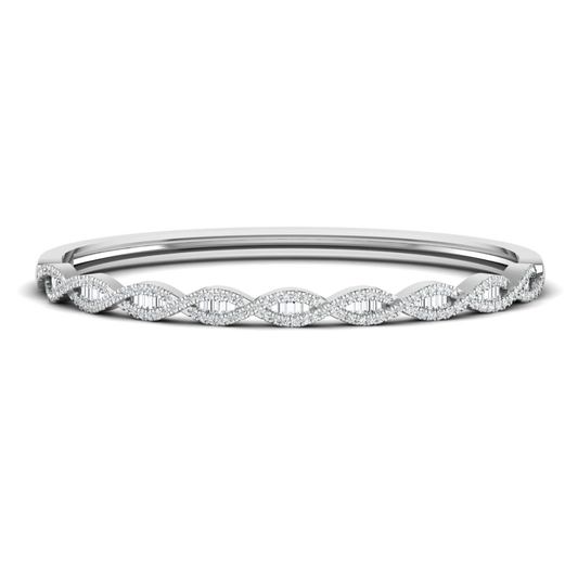 Marise Diamond Bangle Bracelet in 18K Gold