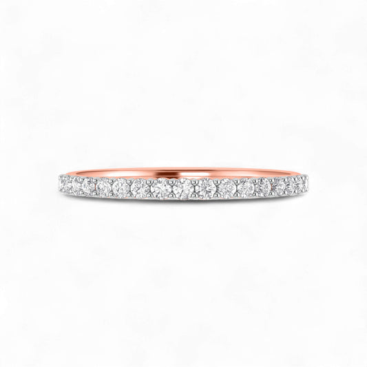 1.5MM Pave Diamond Band in 10K Gold