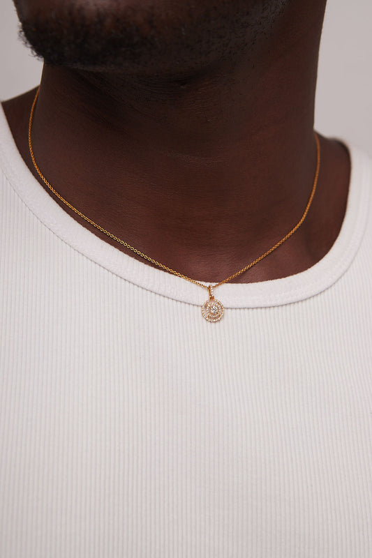 Orbit Natural Diamond Necklace IN 18K Gold