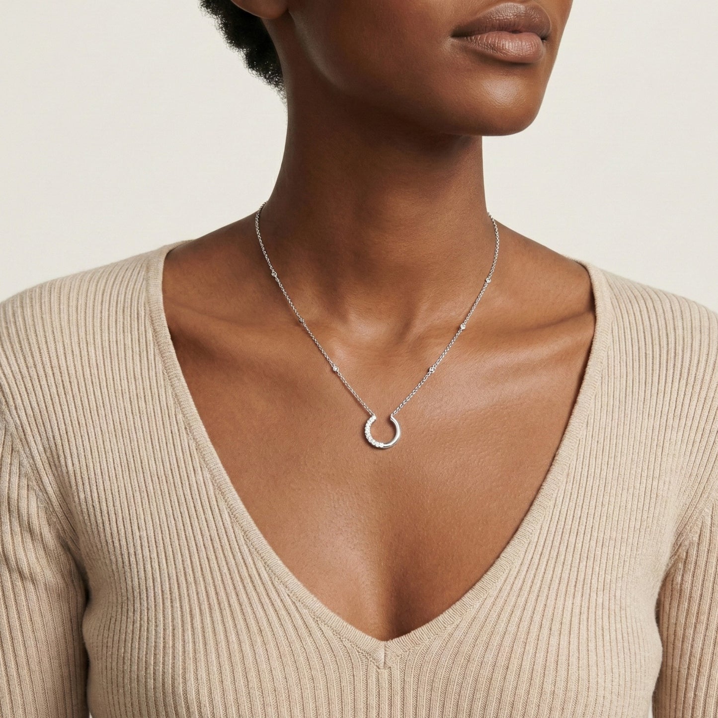 Nadine Natural Diamond Necklace 18KT Gold