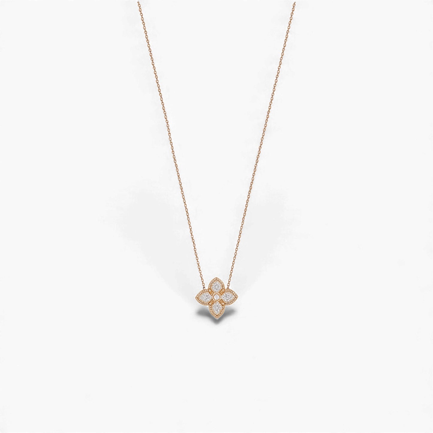 Nora Natural Diamond Necklace in 18KT Gold