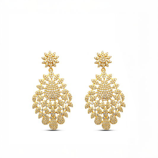 Olori Natural Diamond Drop Earrings in 18K Gold