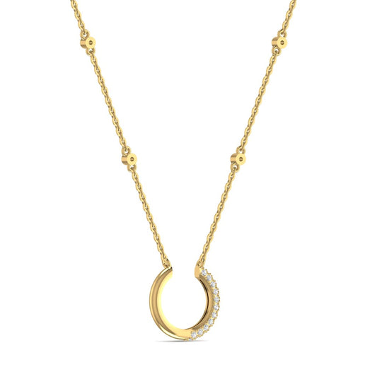 Nadine Natural Diamond Necklace 18K Gold