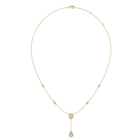 Constance 1.5mm Drop Diamond Necklace in 18K Gold