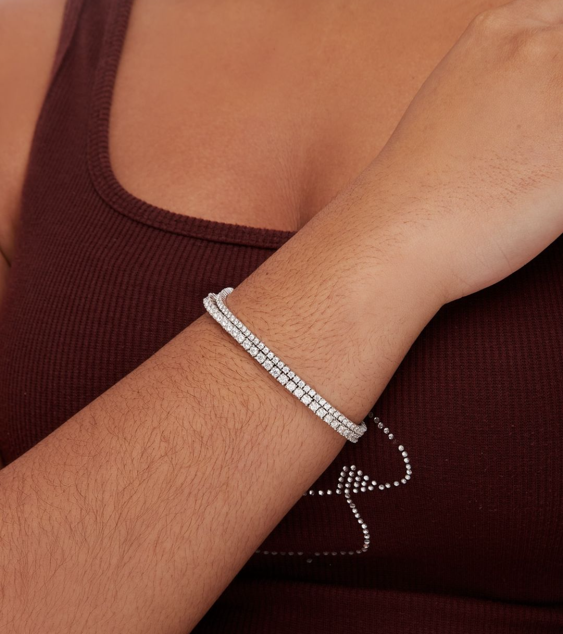 Moissanite Tennis Bracelet in 925 Sterling Silver