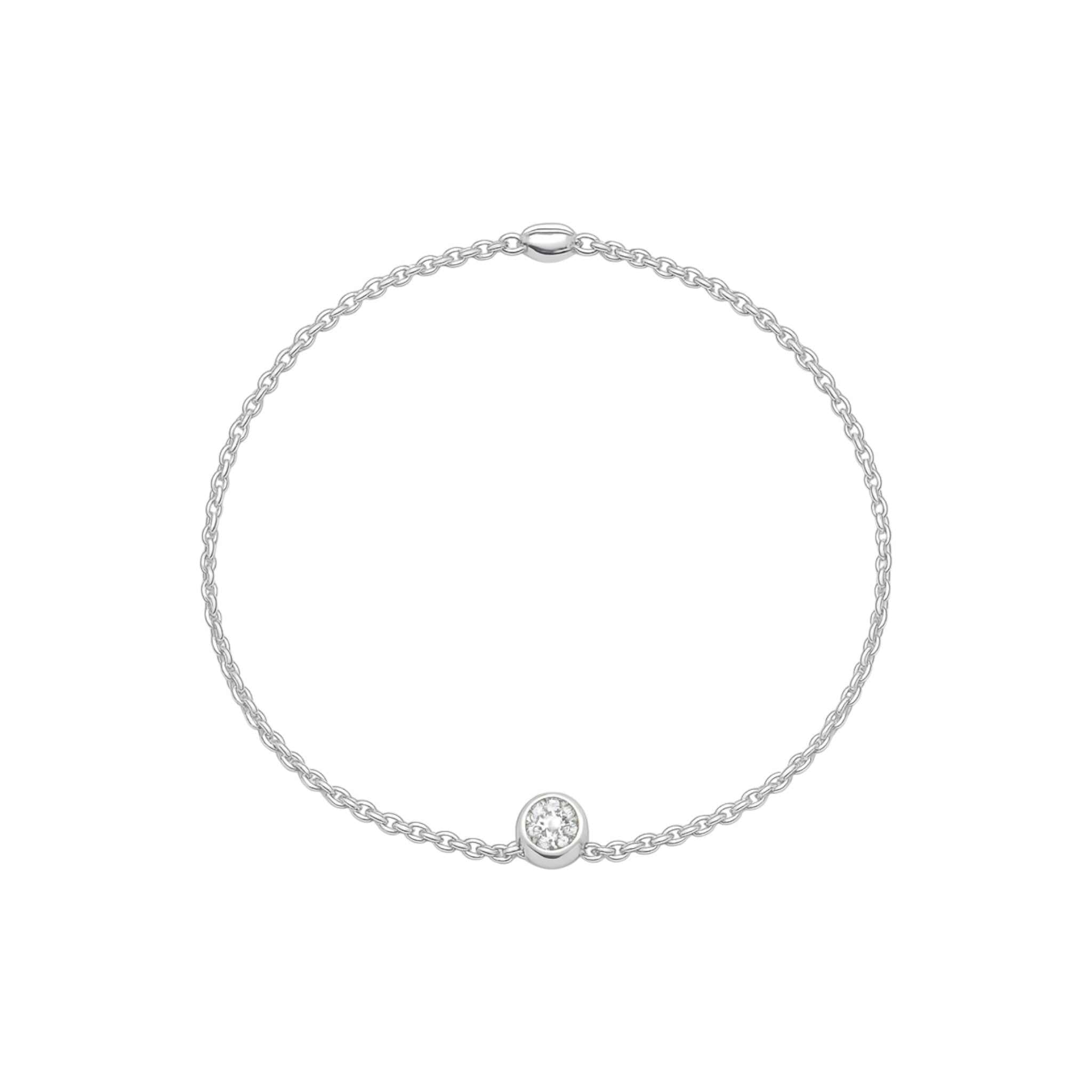Solitaire Diamond Ball Bracelet in 18KT Gold - Elegant & Timeless ...