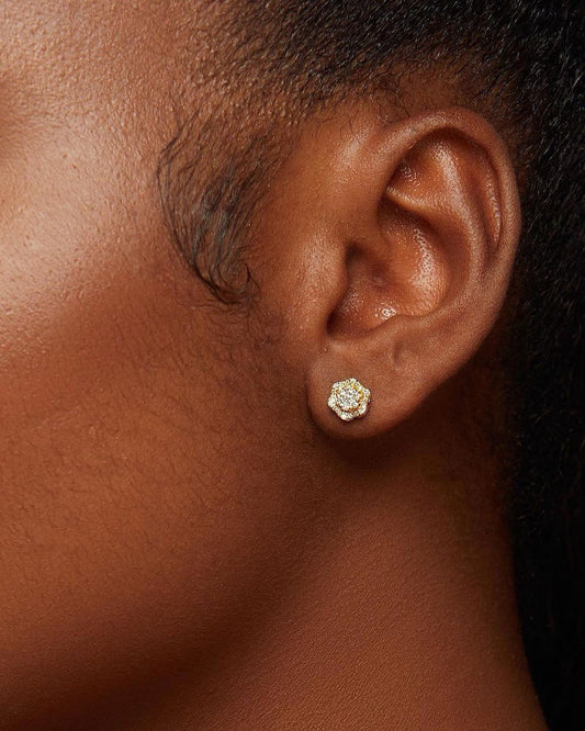 Surie Diamond Studs in 18K Gold