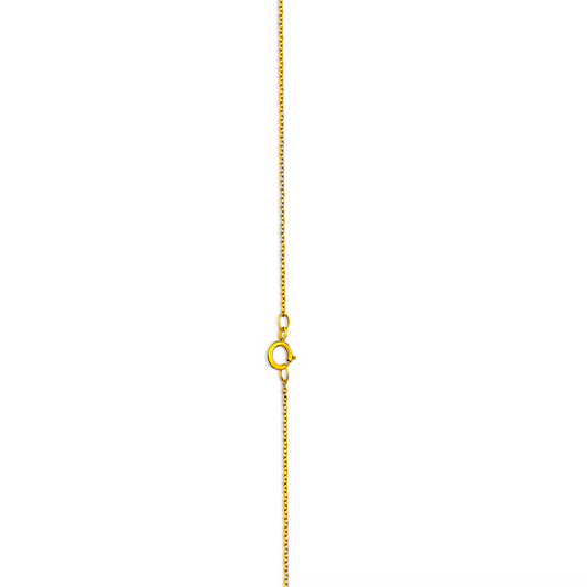 Hearts & Barrel Natural Diamond Necklace in 18K Gold
