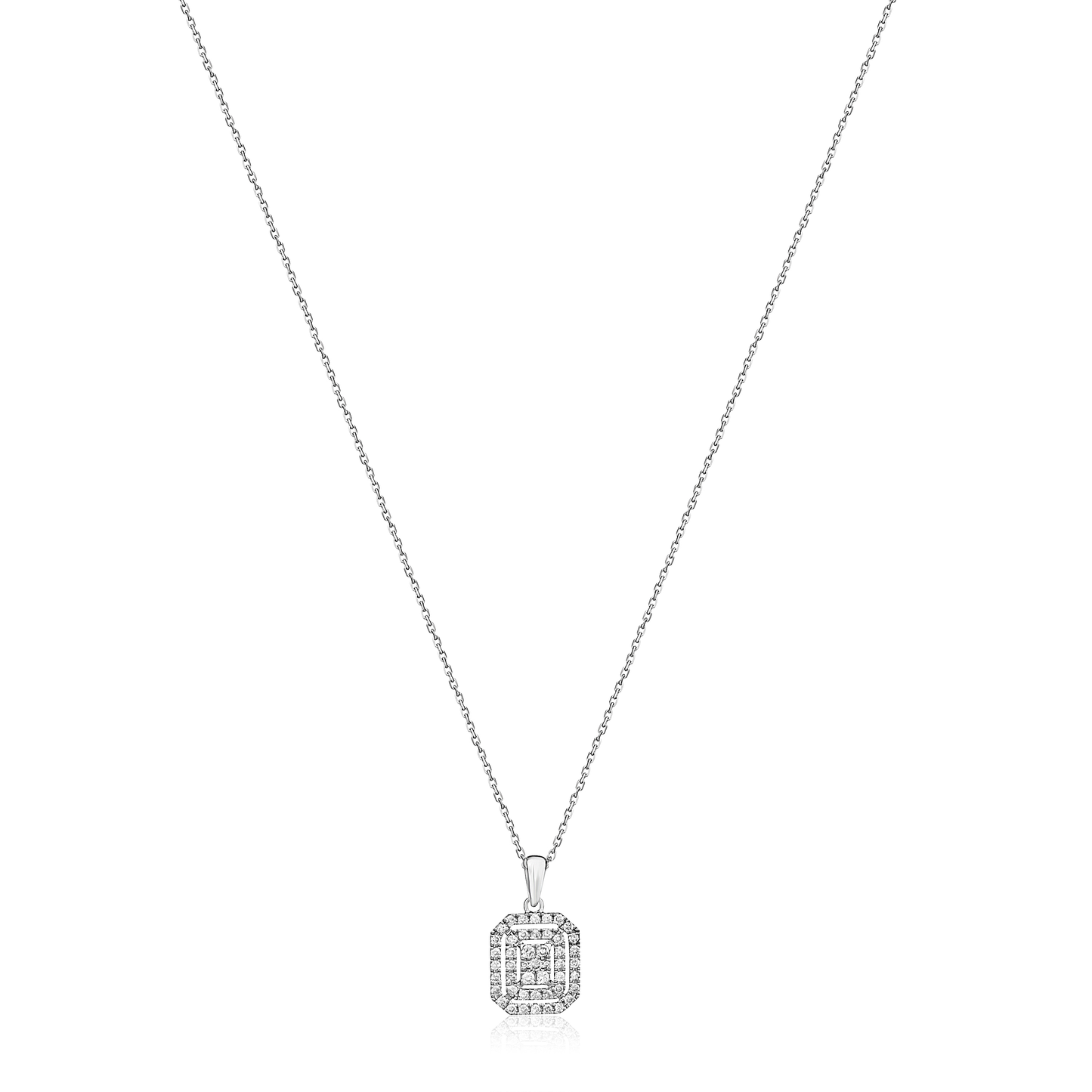 Malawi Diamond Pendant Necklace in 18K Gold