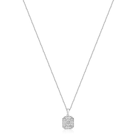 Malawi Diamond Pendant Necklace in 18K Gold