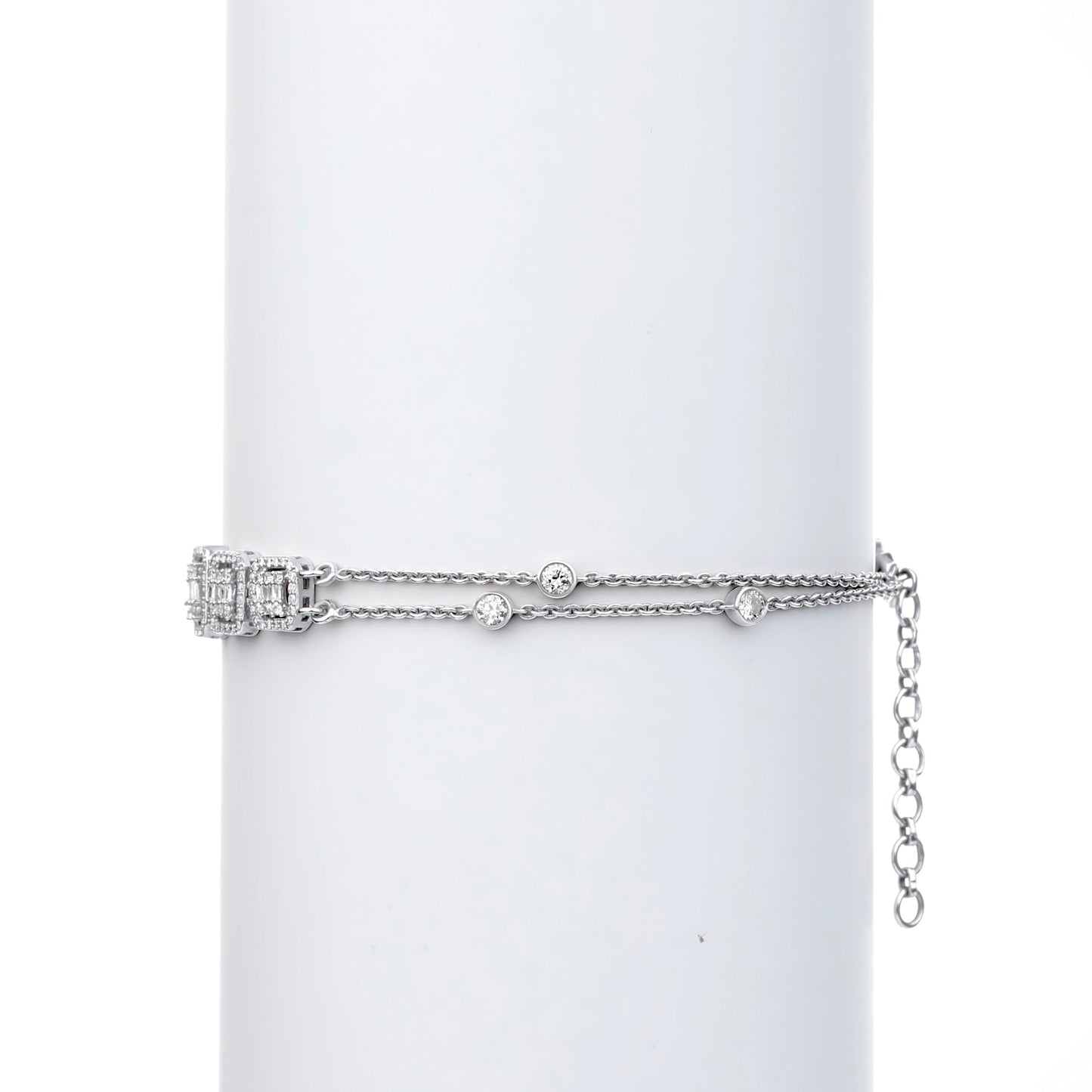 Paris Natural Diamond Tennis Bracelet in 18KT Gold