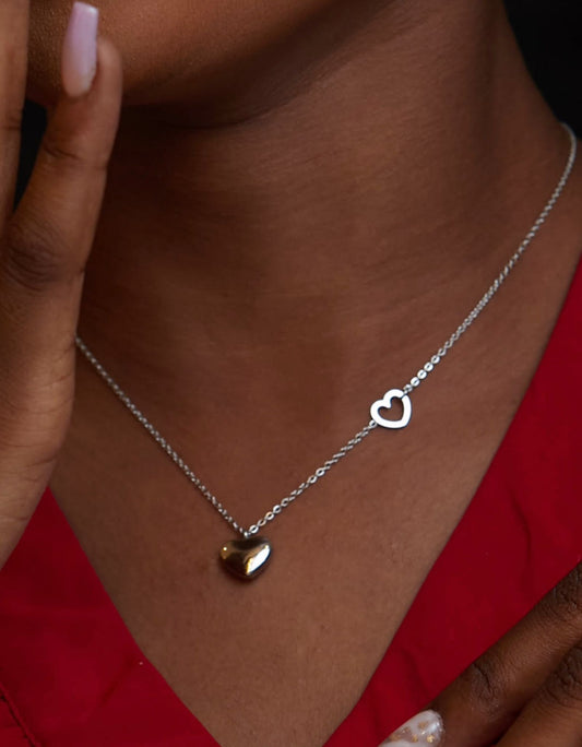 Ama Heart Steel Necklace