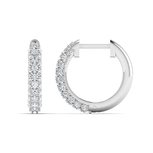 Nadine Diamond Hoop Earrings in 18K Gold