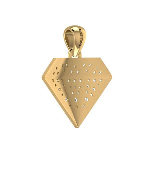 Prism Diamond Pendant in 18K Gold