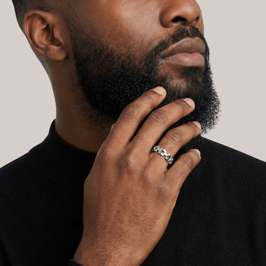 BOZ Link Band in 18KT Gold