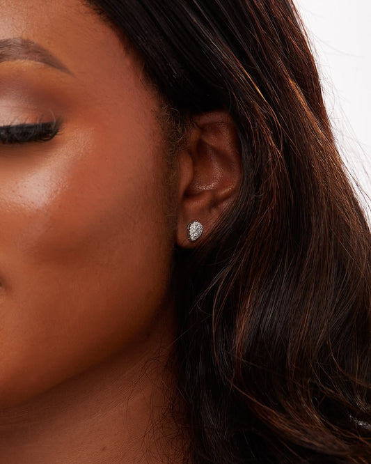 Velar Diamond Stud Earrings in 18K Gold